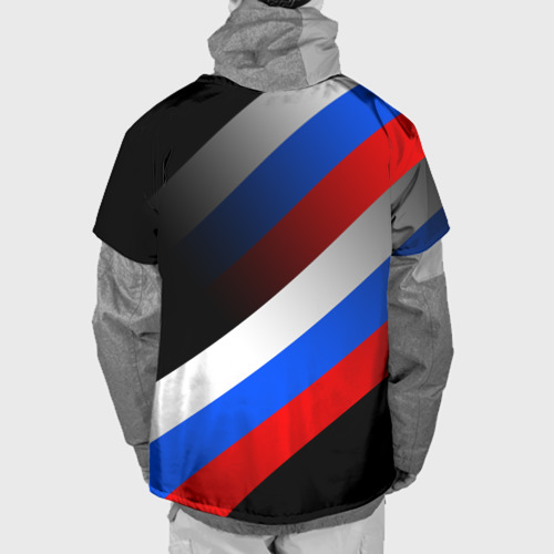 Накидка на куртку 3D Пограничные войска - флаг РФ, цвет 3D печать - фото 2