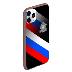 Чехол для iPhone 11 Pro Max матовый Пограничные войска - флаг РФ - фото 2