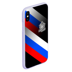 Чехол для iPhone XS Max матовый Пограничные войска - флаг РФ - фото 2