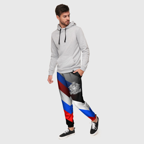 Мужские брюки 3D Пограничные войска - флаг РФ - фото 3