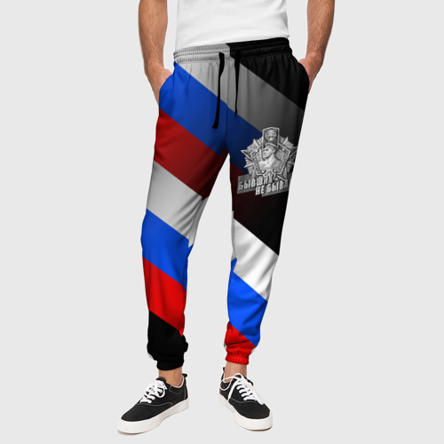 Мужские брюки 3D Пограничные войска - флаг РФ - фото 4