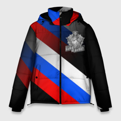Мужская зимняя куртка 3D Пограничные войска - флаг РФ