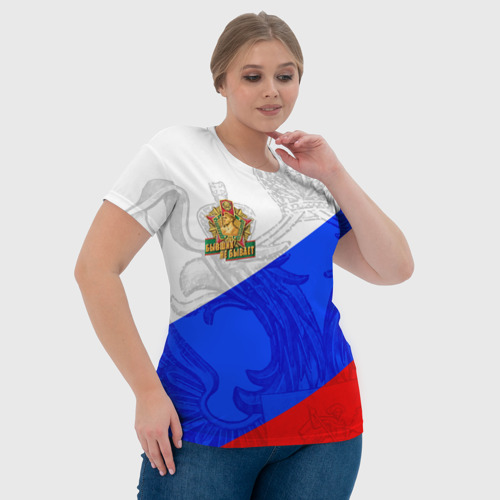 Женская футболка 3D с принтом Россия - пограничные войска, фото #4