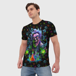 Мужская футболка 3D Сумасшедший химик - фото 2