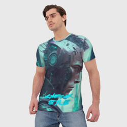 Мужская футболка 3D Cyberpunk Style men - фото 2