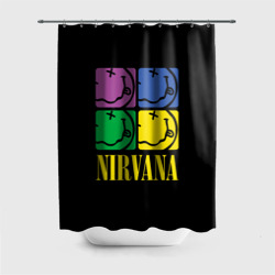 Штора 3D для ванной Nirvana - смайлы