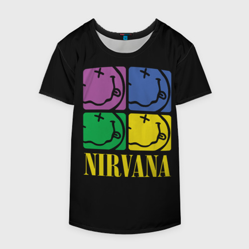 Накидка на куртку 3D Nirvana - смайлы, цвет 3D печать - фото 4