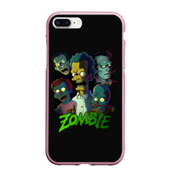Чехол для iPhone 7Plus/8 Plus матовый Zombie Simpsons