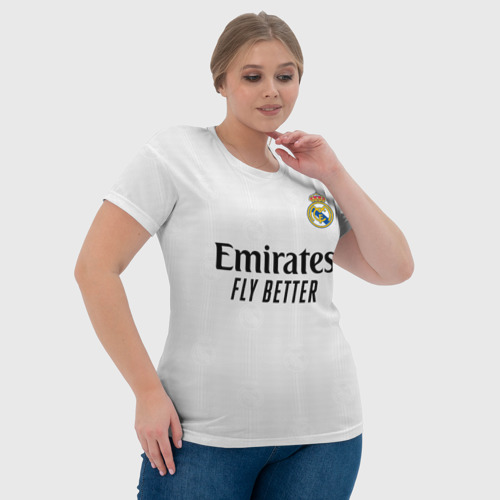 Женская футболка 3D Лука Модрич Реал Мадрид форма 22-23 домашняя, цвет 3D печать - фото 6
