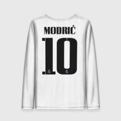 Женский лонгслив 3D Лука Модрич Реал Мадрид форма 22-23 домашняя