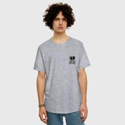 Мужская футболка хлопок Oversize Game Over на черном фоне - мини - фото 2