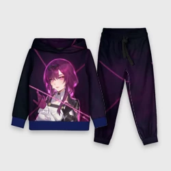 Детский костюм с толстовкой 3D Кафка на фоне звёздного неба