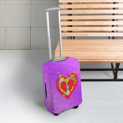 Чехол для чемодана 3D Цветы от сердца - фото 2