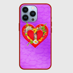 Чехол для iPhone 13 Pro Цветы от сердца