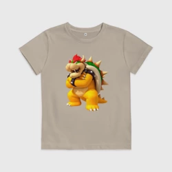 Детская футболка хлопок Боузер недоволен