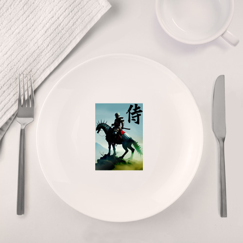 Набор: тарелка + кружка Samurai - fantasy - neural network - фото 4