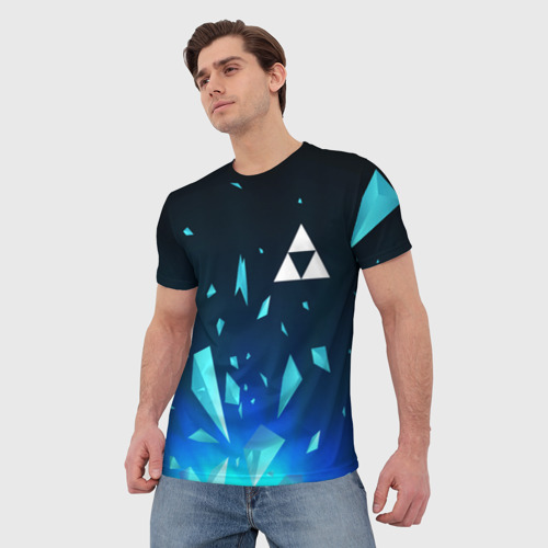 Мужская футболка 3D Zelda взрыв частиц, цвет 3D печать - фото 3