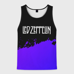 Мужская майка 3D Led Zeppelin purple grunge