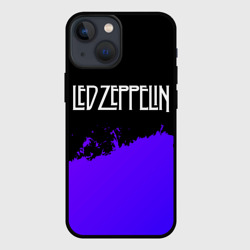 Чехол для iPhone 13 mini Led Zeppelin purple grunge