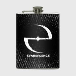 Фляга Evanescence с потертостями на темном фоне