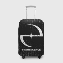 Чехол для чемодана 3D Evanescence с потертостями на темном фоне