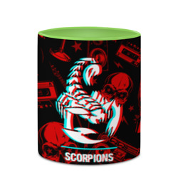 Кружка с полной запечаткой Scorpions rock glitch - фото 2