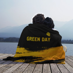 Плед 3D Green Day - gold gradient: символ сверху - фото 2