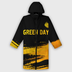 Женский дождевик 3D Green Day - gold gradient: символ сверху