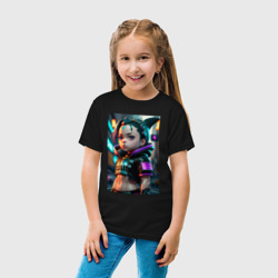Детская футболка хлопок Кроха-акулёнок - Киберпанк - фото 2