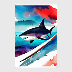 Магнитный плакат 2Х3 Shark - watercolor - art