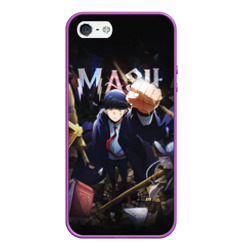 Чехол для iPhone 5/5S матовый Mash magic and muscles