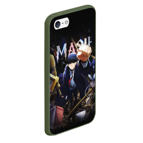 Чехол для iPhone 5/5S матовый Mash magic and muscles, цвет темно-зеленый - фото 3