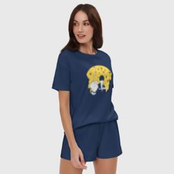 Женская пижама с шортиками хлопок Moon Mash - фото 2