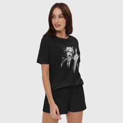 Женская пижама с шортиками хлопок Дот Баррет - фото 2