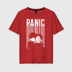 Женская футболка хлопок Oversize Panic Finn and Mash