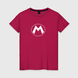 Светящаяся женская футболка The Super Mario Bros логотип Марио