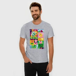 Мужская футболка хлопок Slim The Super Mario Bros Братья Супер Марио - фото 2