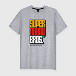 Мужская футболка хлопок Slim Братья Супер Марио The Super Mario Bros
