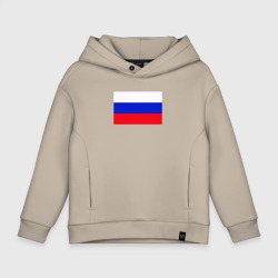 Детское худи Oversize хлопок Российский флаг