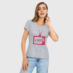 Женская футболка хлопок Slim Не шуми - фото 2