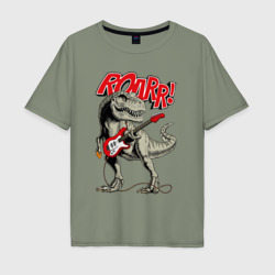 Мужская футболка хлопок Oversize Rock T Rex