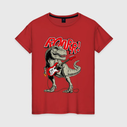 Женская футболка хлопок Rock T Rex