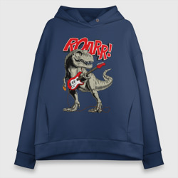 Женское худи Oversize хлопок Rock T Rex