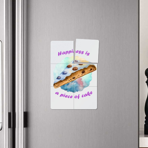 Магнитный плакат 2Х3 Счастье - это просто кусочек пирога - фото 4