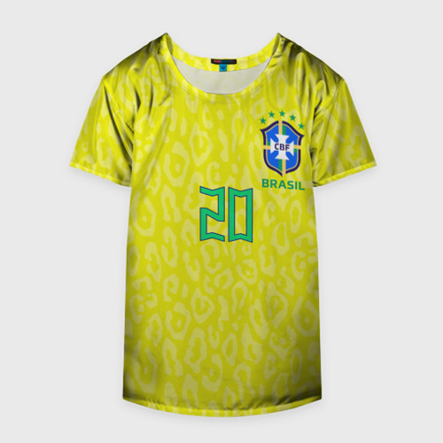 Накидка на куртку 3D Винисиус Жуниор ЧМ 2022 сборная Бразилии домашняя, цвет 3D печать - фото 4