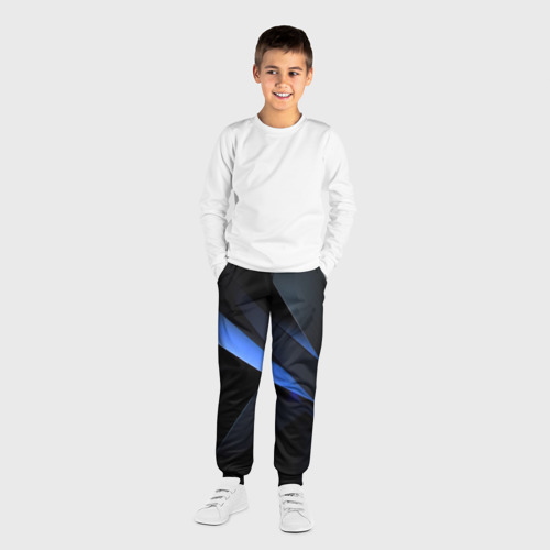 Детские брюки 3D Black blue, цвет 3D печать - фото 4