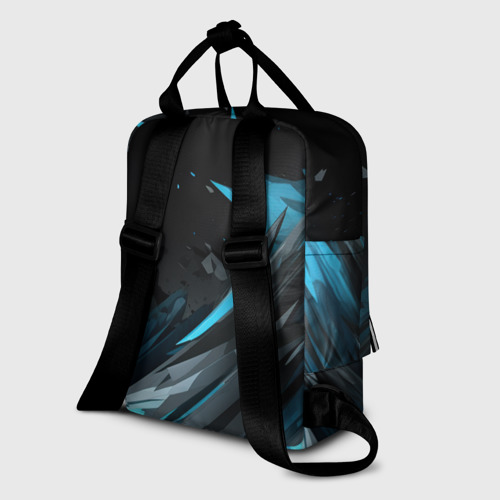 Женский рюкзак 3D Абстрактные синие брызги - фото 5