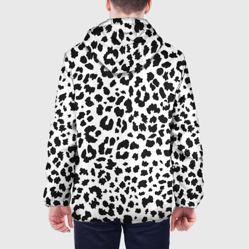 Мужская куртка 3D Черные леопардовые пятна, цвет 3D печать - фото 5