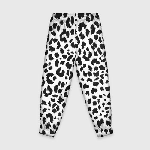 Детские брюки 3D Черные леопардовые пятна, цвет 3D печать - фото 2