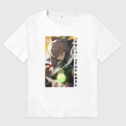 Женская футболка хлопок Oversize Взгляд Цзин Юаня